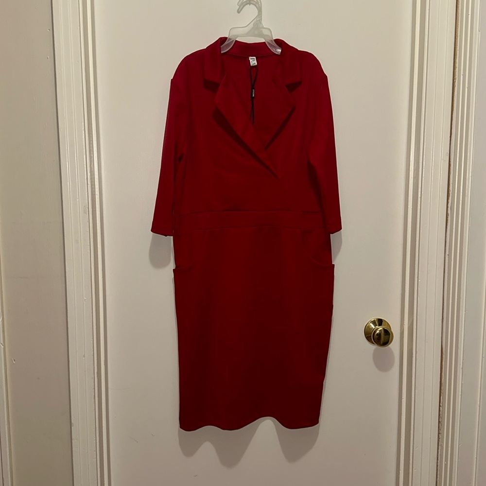 Women’s red suit dress